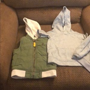 3 Hooded Vest and sweatshirts